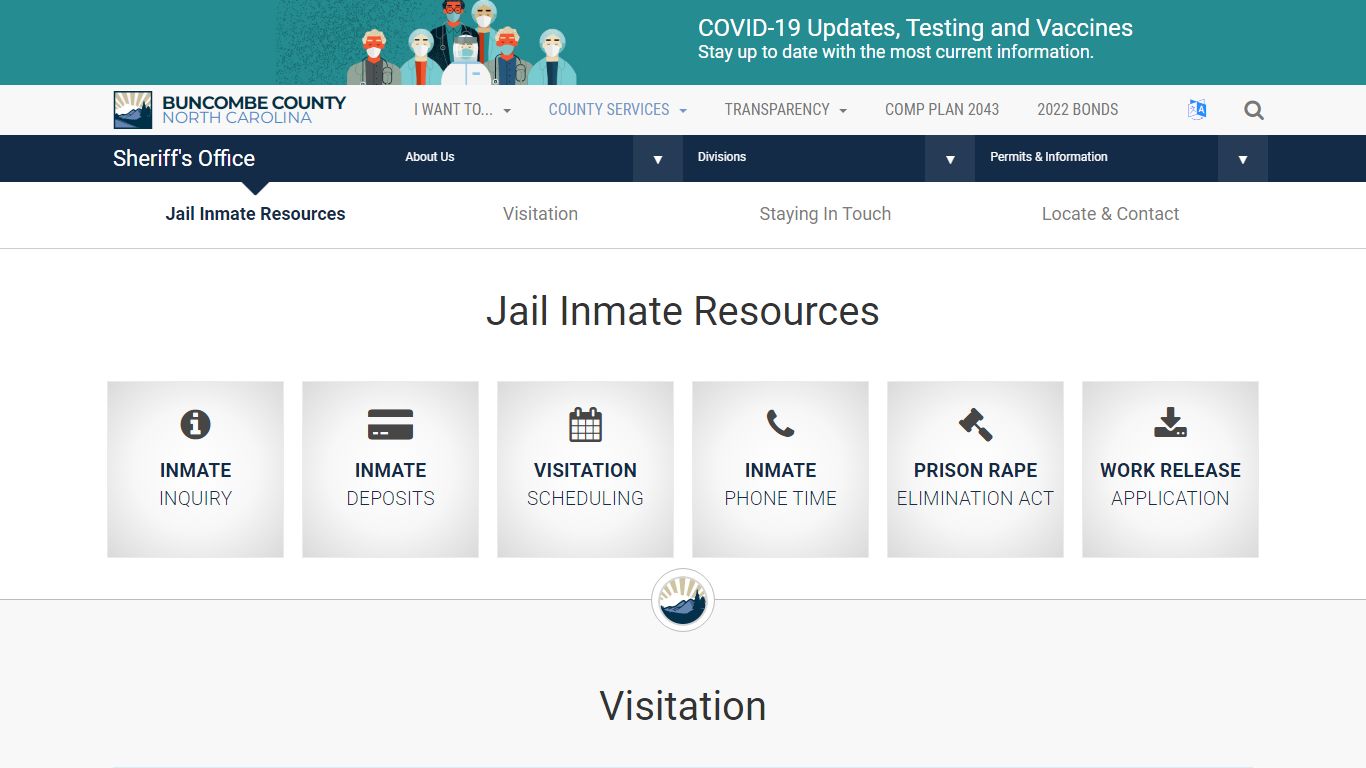 Sheriff's Office - Jail Inmate Resources - Buncombe County | Asheville